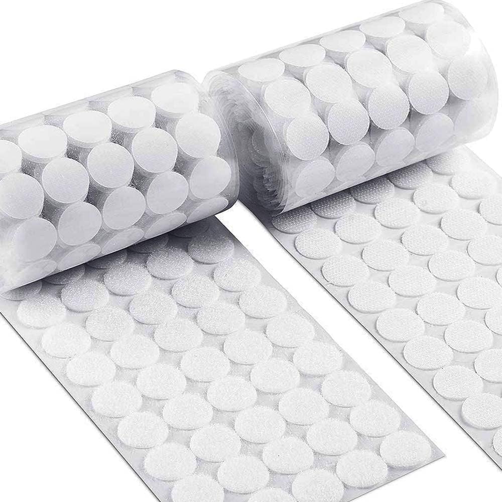 251211051446015_1 Self Adhesive Dots, Strong Adhesive 1400pcs(700 Pairs) 0.59" Diameter Sticky Back Coins Nylon Coins, Hook & Loop Dots with Waterproof Sticky Glue Coins Tapes, Suitable for Classroom, Office, Home - Image 1
